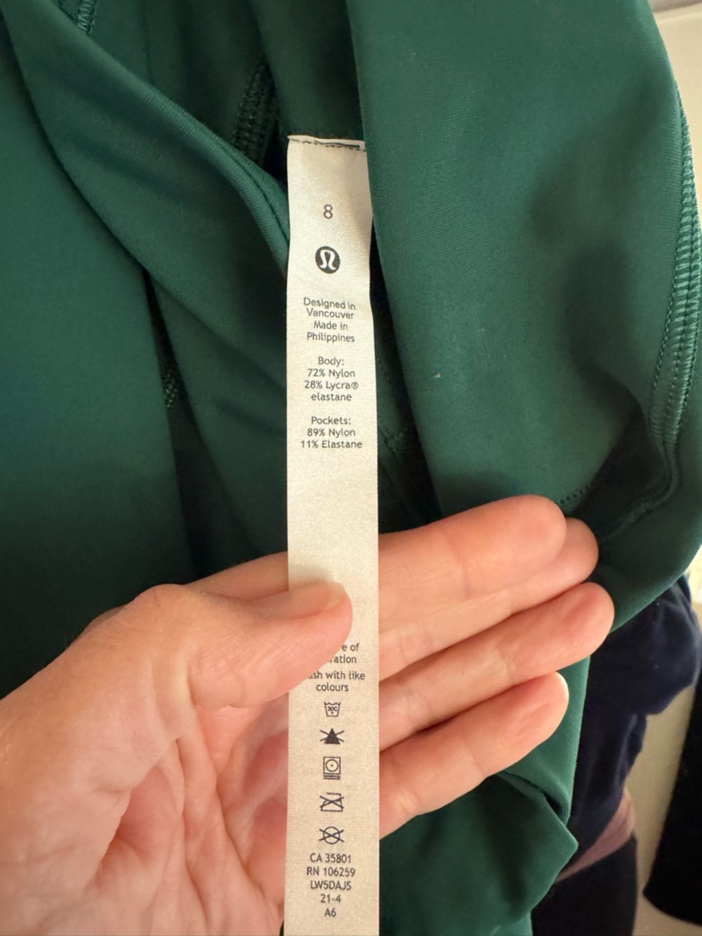 lululemon athletica Forest Green High-Waist Leggings - Picture 4 of 4